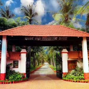 Vastu-Inspired Architecture Vastu-inspired architectural design at IVAC, showcasing traditional building elements that promote harmony and balance, enhancing the healing environment.