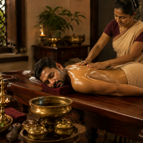 Ayurvedic relaxation therapy and panchakarma wellness support