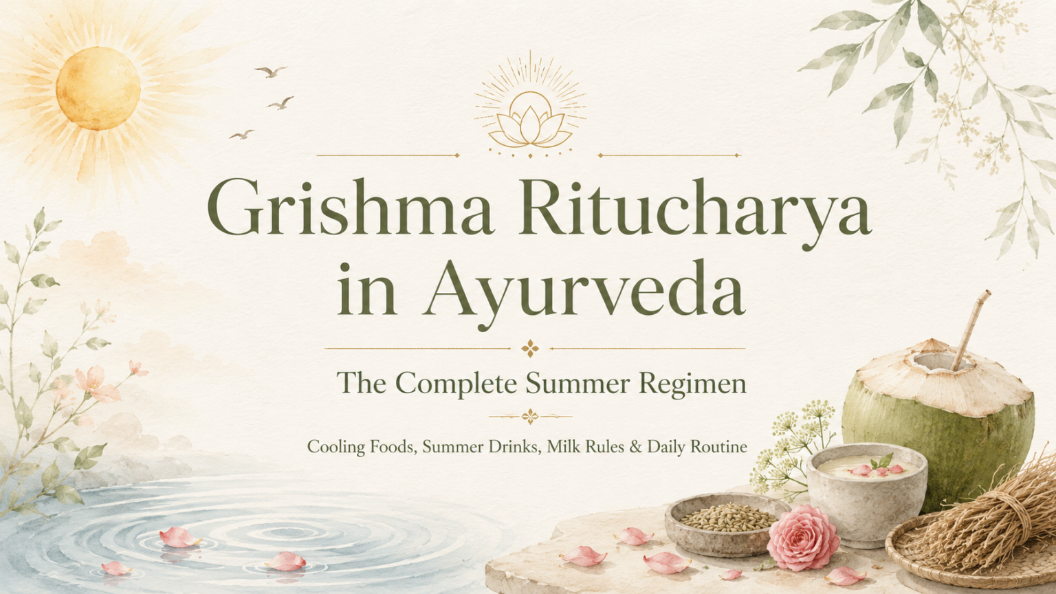 Grishma Ritucharya in Ayurveda