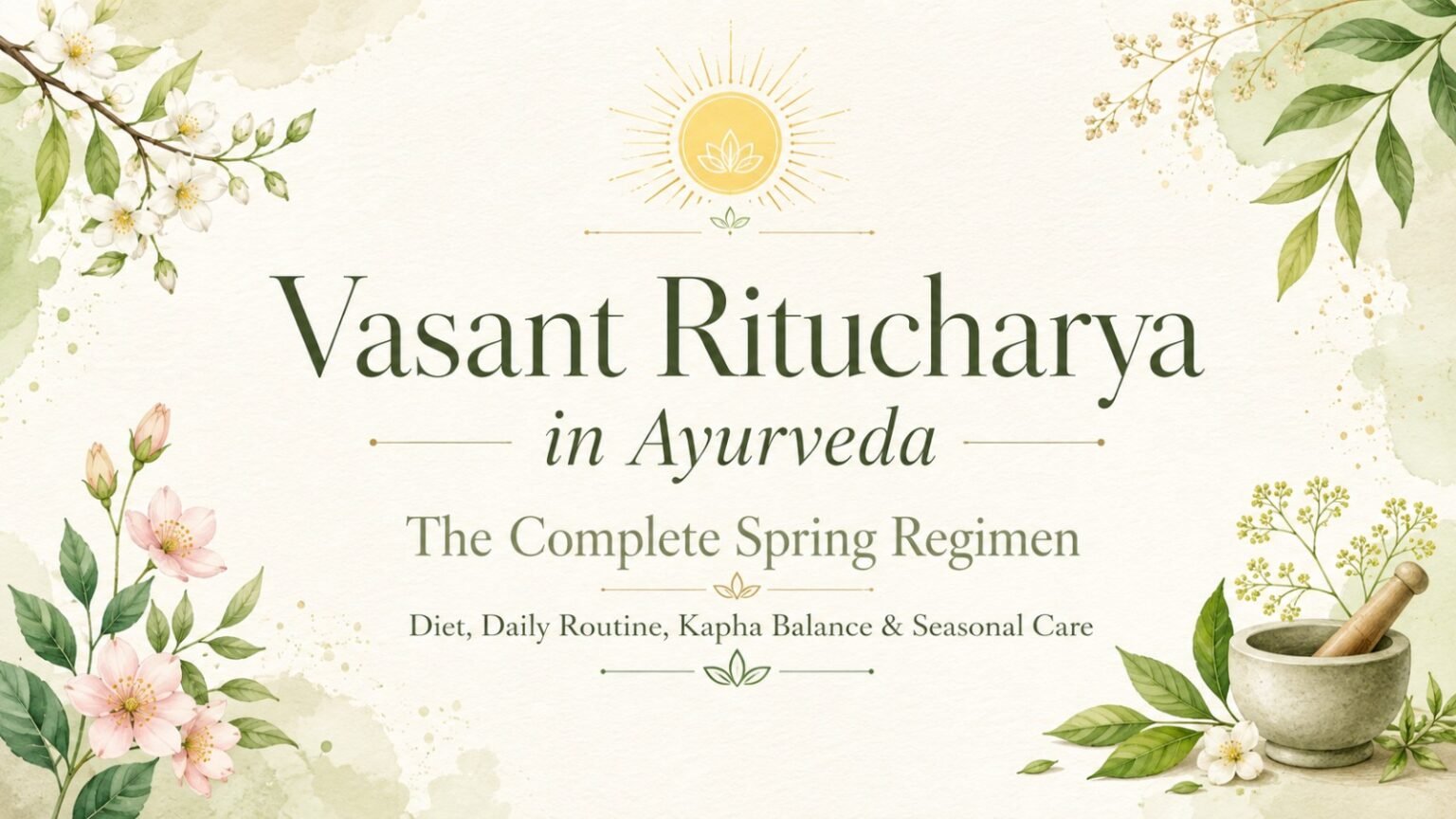 Vasant Ritucharya in Ayurveda