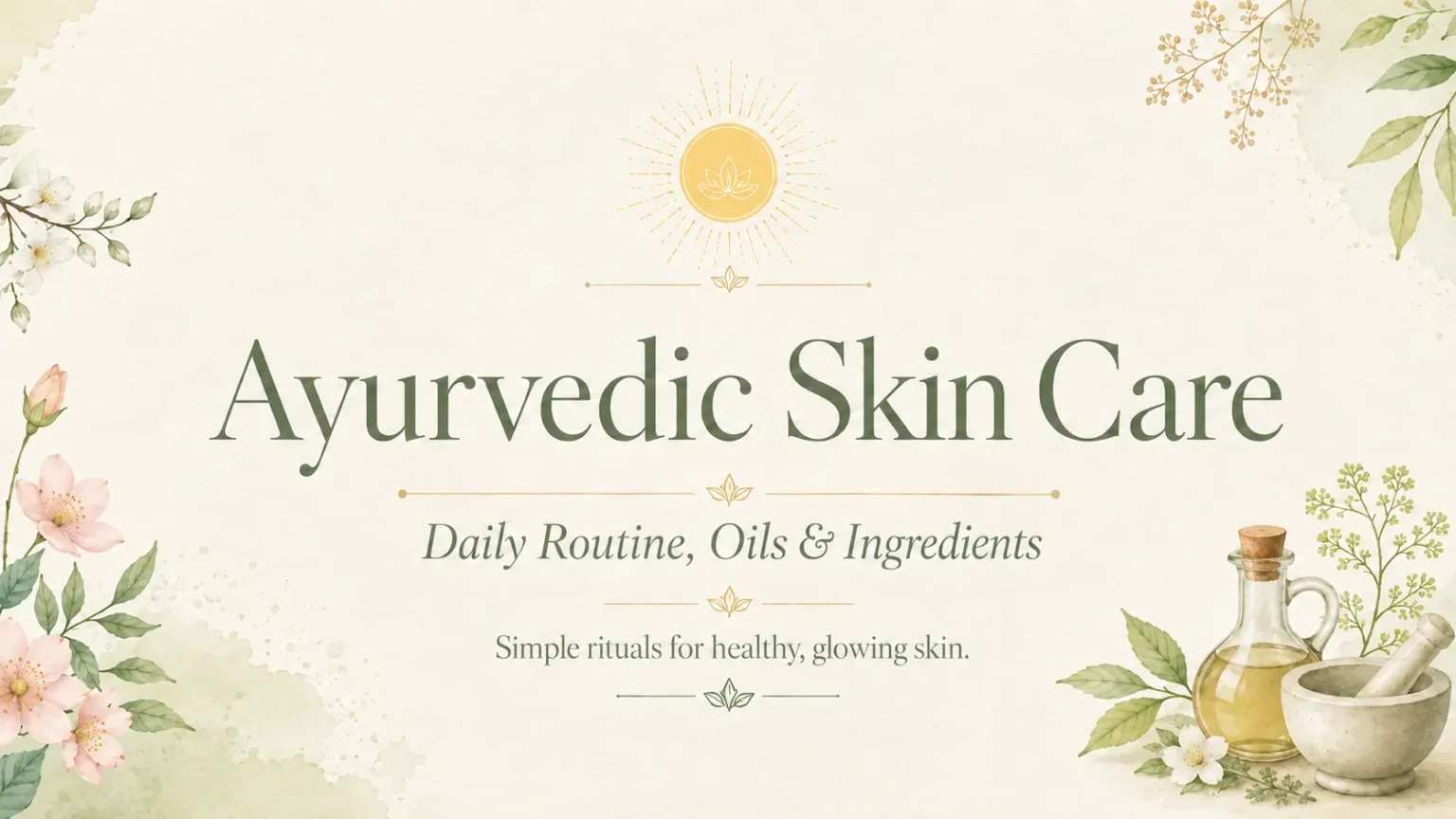 Ayurvedic Skin Care