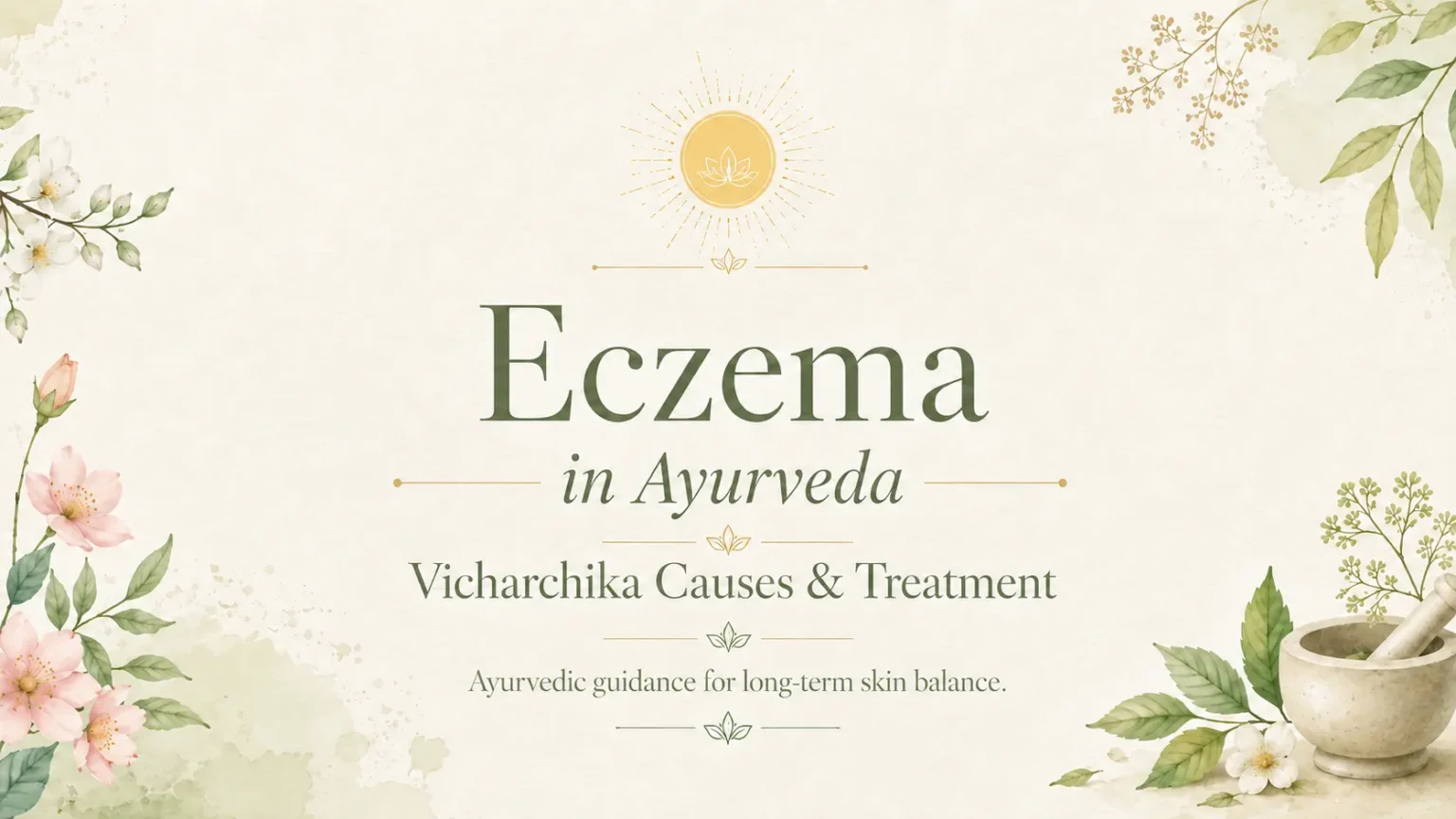 Eczema in Ayurveda: Vicharchika Causes and Treatment